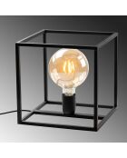 Lampe à poser Kafes noire - 25x25x25 cm