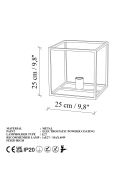 Lampe à poser Kafes noire - 25x25x25 cm