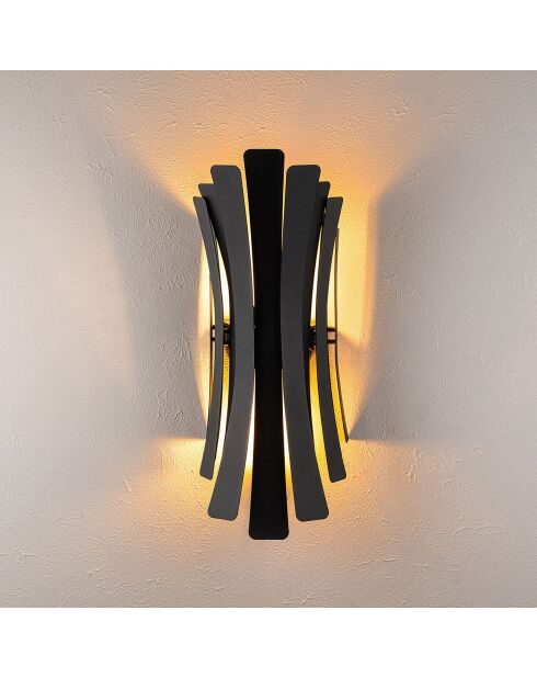 Lampada da parete Linea nera - 17x16x48 cm