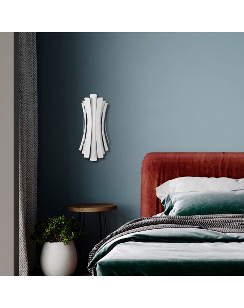 Applique murale Linea blanche - 17x16x48 cm