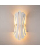 Applique murale Linea blanche - 17x16x48 cm