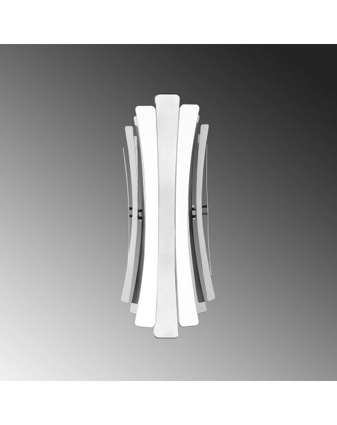 Lampada da parete Linea argento - 17x16x48 cm