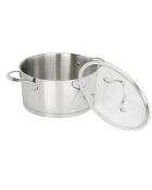 Faitout Inox brillant Charleston gris - D.24 cm