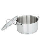 Faitout Inox brillant Charleston gris - D.24 cm