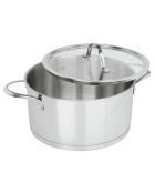 Faitout Inox brillant Charleston gris - D.24 cm