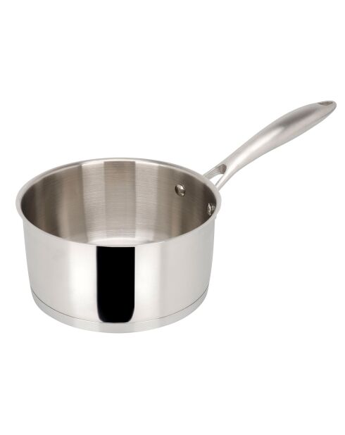 Charleston-Kochtopf aus glänzendem Edelstahl in Grau - D.20 cm