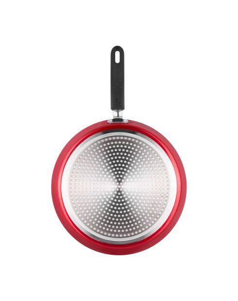 Crépière Aluminium pressé Cherry rouge - D.28 cm