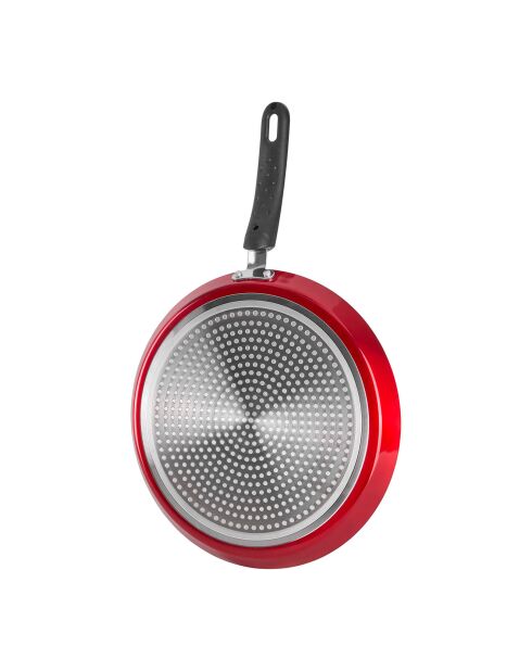 Crépière Aluminium pressé Cherry rouge - D.28 cm