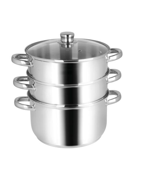 Cuit vapeur Inox Essential gris - D.24 cm