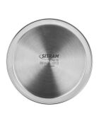 3 Casseroles Inox grises