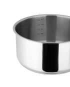 3 Casseroles Inox grises