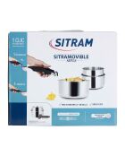 3 Casseroles Inox grises
