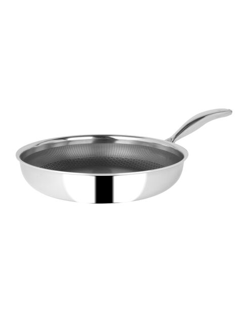 Poêle Inox Caractere grise - D.28 cm