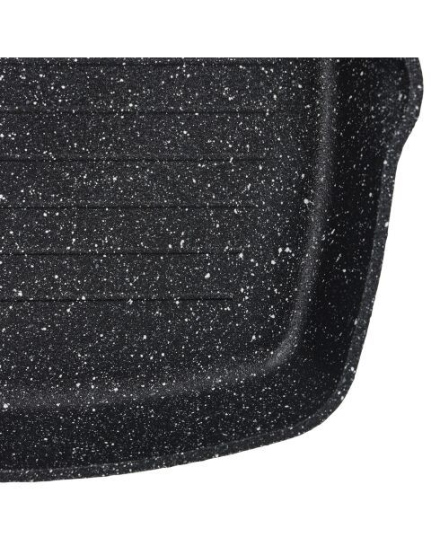 Gril Aluminium forgé Granite  gris -  27x44x4 cm