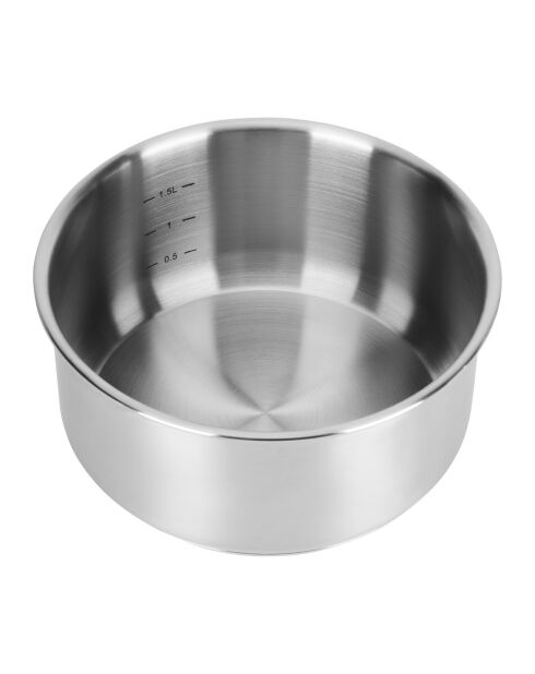 Batterie de cuisine Inox grise