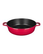 5 Pièces sautoir multifonction en fonte  rouges -  29.5x7.2x36.5 cm