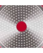 5 Pièces sautoir multifonction en fonte  rouges -  29.5x7.2x36.5 cm