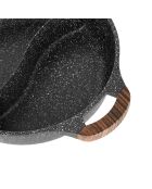 Sautoir 2 compartiments  gris -  29.5x7.5x39.5 cm