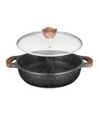 Sautoir 2 compartiments  gris -  29.5x7.5x39.5 cm