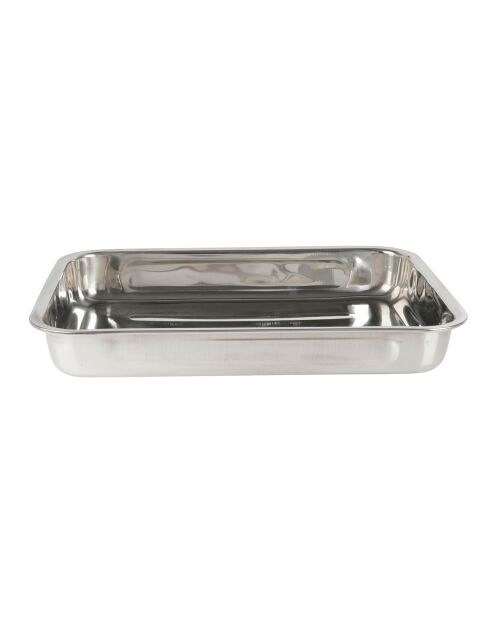 Plat à four Inox Essential gris - 30x6x42 cm|