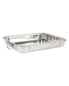 Plat à four Inox Essential gris - 30x6x42 cm|