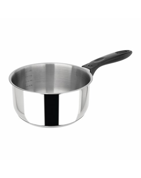 Casserole Inox Essential gris - D.16 cm