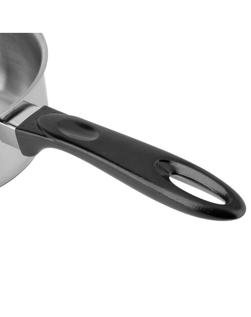 Casserole Inox Essential gris - D.16 cm