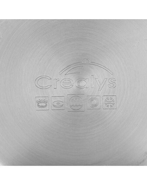 Casserole Inox Essential gris - D.16 cm