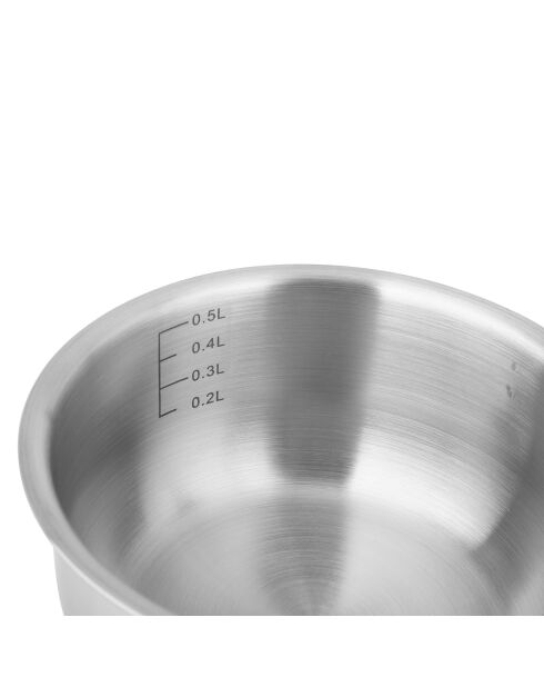 Casserole Inox Essential gris - D.12 cm