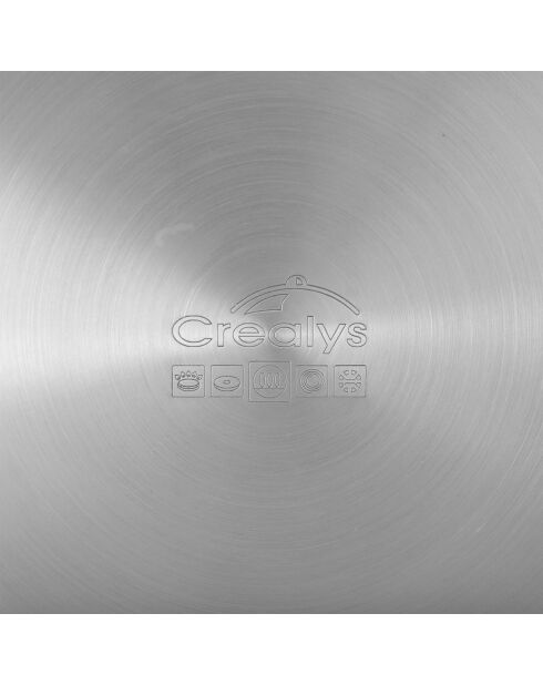 Disque à induction Inox Essential gris - D.23 cm