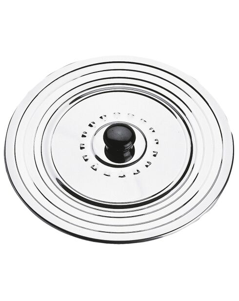 Couvercle anti-projection Inox easy Golden gris