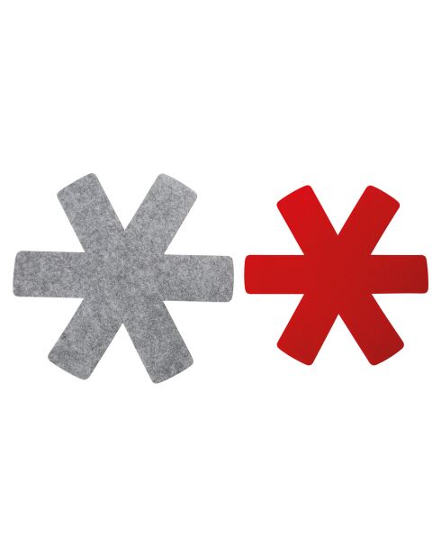 2 feltri in poliestere grigi - D.28/33 cm