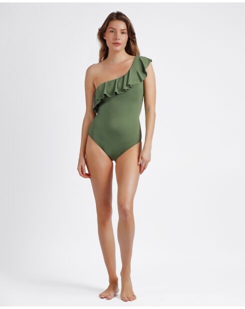 Maillot de bain à volants latéraux