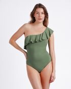 Maillot de bain à volants latéraux