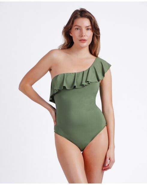 Maillot de bain à volants latéraux