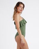 Maillot de bain à volants latéraux