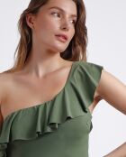 Maillot de bain à volants latéraux