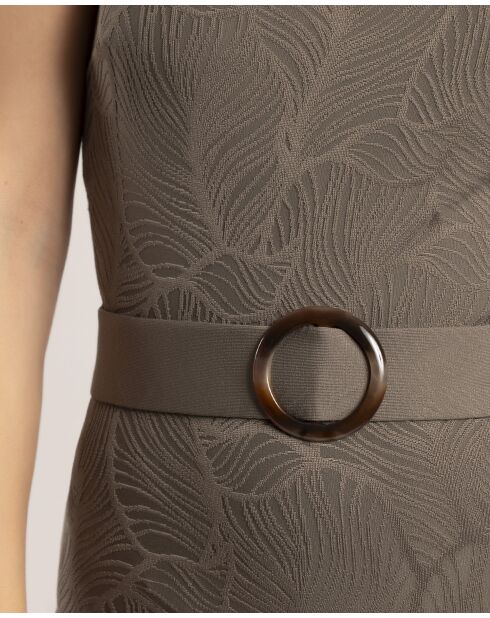 Einteiliger Badeanzug in Khakigrün