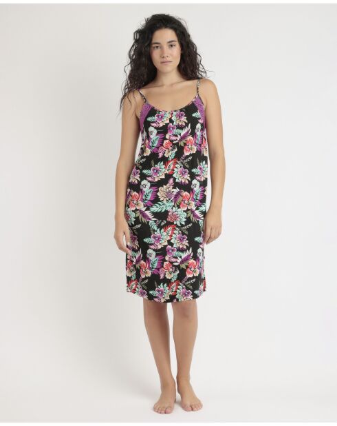 Abito con spalline multicolor