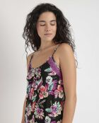 Robe à bretelles multicolore