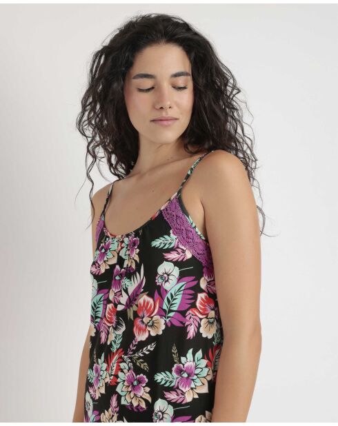 Abito con spalline multicolor