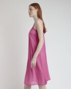 Robe à bretelles fuchsia