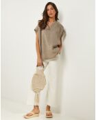 Top 100% Lin Anne taupe