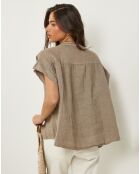Top 100% Lin Anne taupe