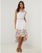 Robe 100% Lin Anais blanche