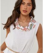 Robe 100% Lin Anais blanche