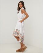 Robe 100% Lin Anais blanche
