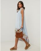 Robe 100% Lin Anais bleu ciel
