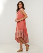 Robe 100% Lin Anais corail