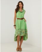 Robe 100% Lin Anais verte